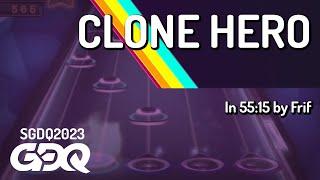 Clone Hero by Frif in 55:15 - Summer Games Done Quick 2023