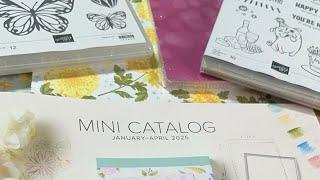 Unboxing 2025 January to April Mini Catalog Products by Stampin’ Up! Designer Series Paper & More!