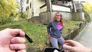 Woman Lies, Runs from Police, and Gets Tased After Stealing Packs of Chips!