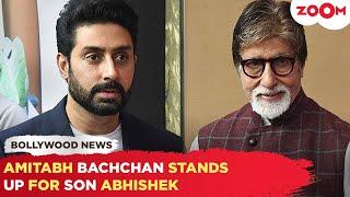 Amitabh Bachchan DEFENDS son Abhishek  Bachchan, PRAISES his talent amid Nepotism debate!