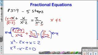 Fractional Equations and Extraneous Solutions