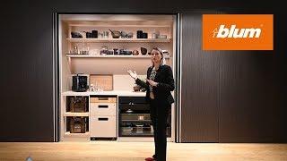 Pocketsystems: Hide large living areas | Blum @ interzum 2019