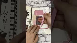 Pink nature theme | #shorts #scrapbooking #journal #asmr #asthetic