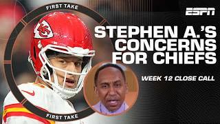 Stephen A.‘s WORRIED about the Chiefs amid close call vs. the Panthers  | First Take