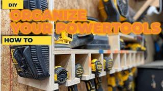 DIY Cordless Tool Organizer (Dewalt, Milwaukee, rigid)