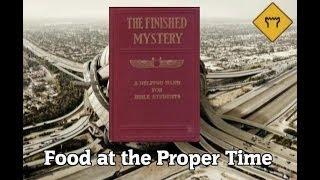 Food at the proper time Watchtower style - The Finished Mystery
