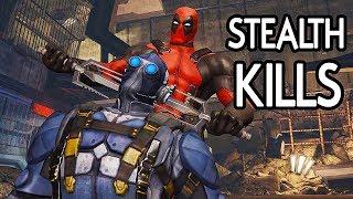 Deadpool - All Stealth Executions (Brutal Kills Compilation)