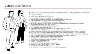 Check Out the List of Online and Face 2 Face Training Courses we Now Offer!