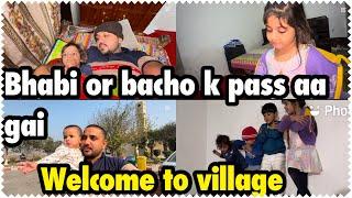 Bhabii or bacho k  pass aa gai | welcome to village  .. babar akbar