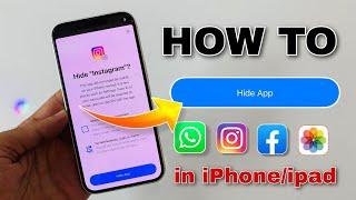 How To Hide Apps On Iphone Ios 18 | Iphone Me App Hide Kaise Kare | Hide Apps On Iphone Ios 18