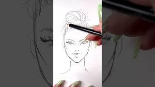 How-to draw a bun  #drawingtutorial #tutorial #fashionillustration