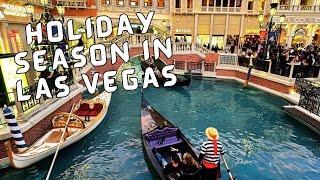 Venetian Resort & Grand Canal Shoppes Christmas Holiday Walkthrough | Walking Las Vegas Hotels