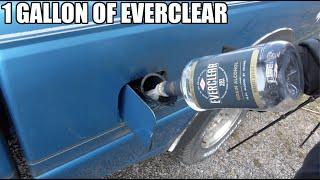 What Happens If You Fill Up An EMPTY Tank With Everclear? (152 Proof Alcohol)