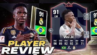 91 LA LIGA PLAYER OF THE MONTH VINÍCIUS JR. SBC PLAYER REVIEW - EA FC 25 ULTIMATE TEAM