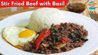 Stir Fry Minced Beef with Basil Leaves Recipe