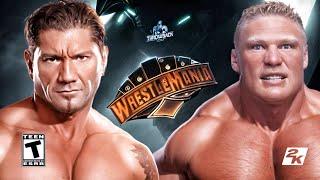 Batista vs Brock Lesnar: Epic Showdown | Full Match | WWE Wrestlemania