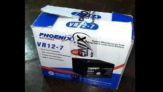 Phoenix Battery VR 12-7/Deep Cycle Battery/12V 7Ah Unboxing