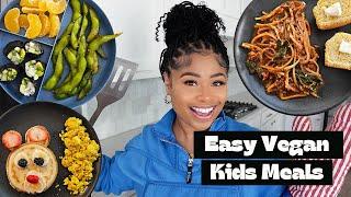 WHAT MY KID EATS IN A DAY | 100% vegan quick meals 