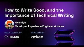 How to Write Good and The Importance of Technical Writing