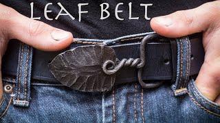 Leaf Belt Buckle! (Blacksmithing/ Leatherwork)