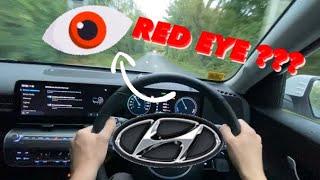 What is RED EYE symbol for forward attention warning on a Hyundai and how to turn it off