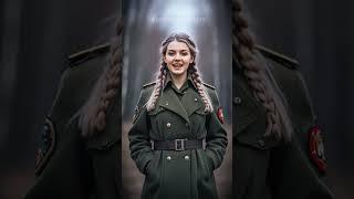 Proud Female Soldier Singing KATYUSHA #militarywoman