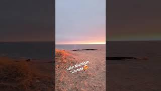 Mesmerizing Sunset Magic: Lake Michigan's Radiant Beauty