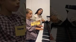 Teaching 4yo how to finish a phrase!  #classicalmusic #pianolesson #pianoteacher #piano