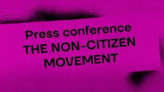 WIENWOCHE 2024 - THE NON-CITIZEN MOVEMENT Press conference