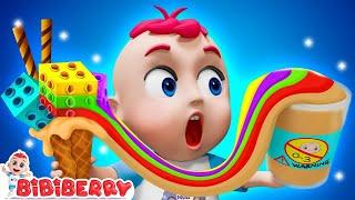 Jozzy's Safety Song - Toys Are Not On The Menu | Play Safe With Playdough | Bibiberry Nursery Rhymes