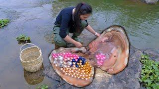 Red meat clams evolved over a century. The pearls inside are very beautiful and rare to see