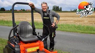 Our VILLAGE becomes more beautiful! I mow the EDGE STRIPS between the villages with my KUBOTA!