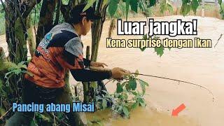 Mancing di saat air sungai besar Hasilnya luar jangka!