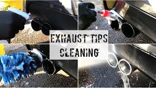 Extreme Dirty BMW Exhaust Tips Getting Cleaned | Satisfying ASMR