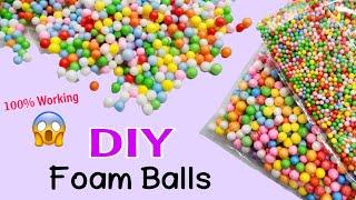 how to make foam balls at home | diy foam balls | craft supplies