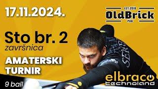 Sto br 2 zavrsnica, 17.11.2024. Amaterski turnir 9 ball - Sombor