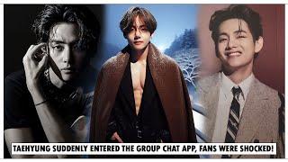 Fans Go Crazy! Taehyung Suddenly Entered The Group Chat App, Fans Were Shocked!