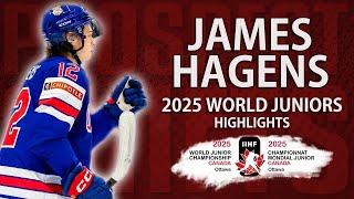 James Hagens | 2025 U20 World Juniors | Extended Highlights