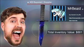 I found MrBeast's old CSGO Inventory...