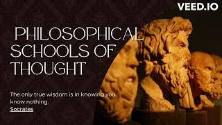 Exploring different philosophical schools of thought.