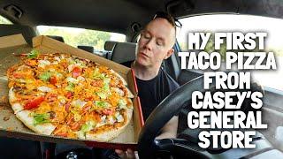 My first time eating the taco pizza from Casey's General Store 