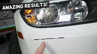 HOW TO FIX SCRATCH ON CAR BUMPER  Like a Pro