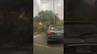 La tormenta en San Luis provocó desastres en la Plaza Pringles