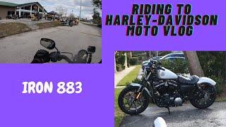 Riding To Harley-Davidson Riding motorcycle Moto Vlog Iron883