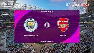 PES 2021 - Manchester City vs Arsenal - Full Match & Goals - Gameplay PC