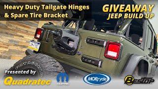 Win This Jeep! Quadratec Tailgate Relocation Bracket & MORryde Heavy Duty Tailgate Hinges