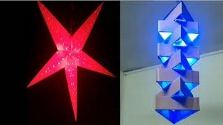 How to make christmas decoration 2 Lantern from Waste Material/christmas decoration ideas#christmas