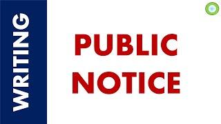 Writing Public Notice