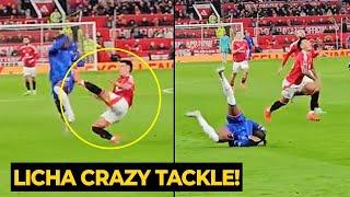 Lisandro Martinez was lucky escape RED CARD after he DID THIS tackle against Chelsea | Man Utd News