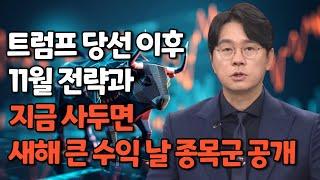 11/9 트럼프 당선후 증시, 테슬라 원픽,  유망 한국주식과 미국주식